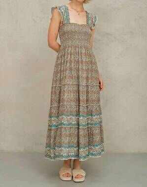 NEW M.A.B.E. jaci floral maxi dress